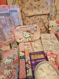 Image 7 of Hello Kitty Pink Leather Backpack Purse Bundle 