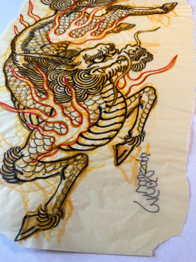Image of Kirin marker sketch 2023
