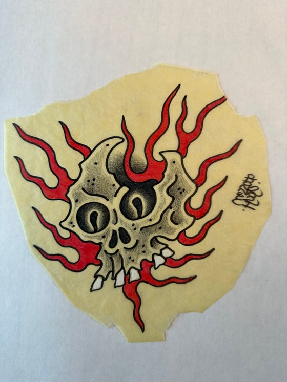 Image of Skull and fire 2021