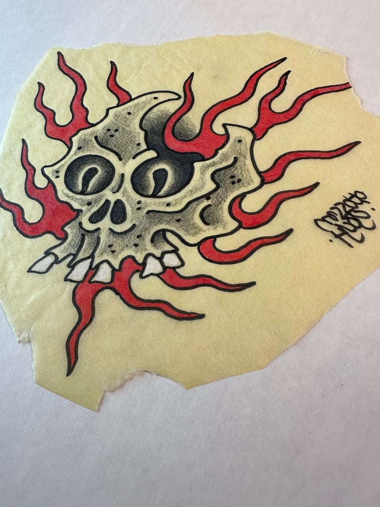 Image of Skull and fire 2021