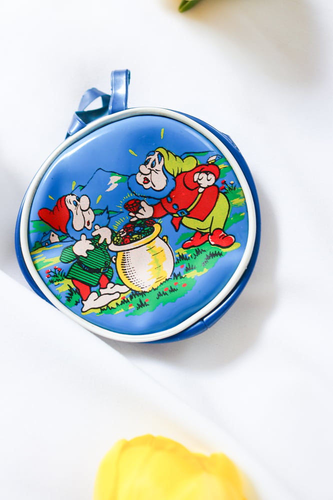 Image of *RARE Vintage 1960s Disney Snow White and the Seven Dwarfs Set of Two Coin Purses