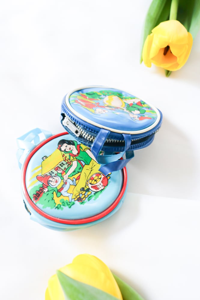 Image of *RARE Vintage 1960s Disney Snow White and the Seven Dwarfs Set of Two Coin Purses