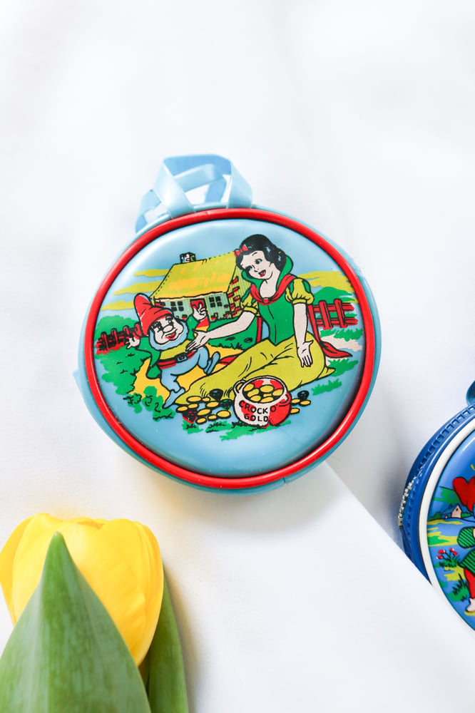 Image of *RARE Vintage 1960s Disney Snow White and the Seven Dwarfs Set of Two Coin Purses
