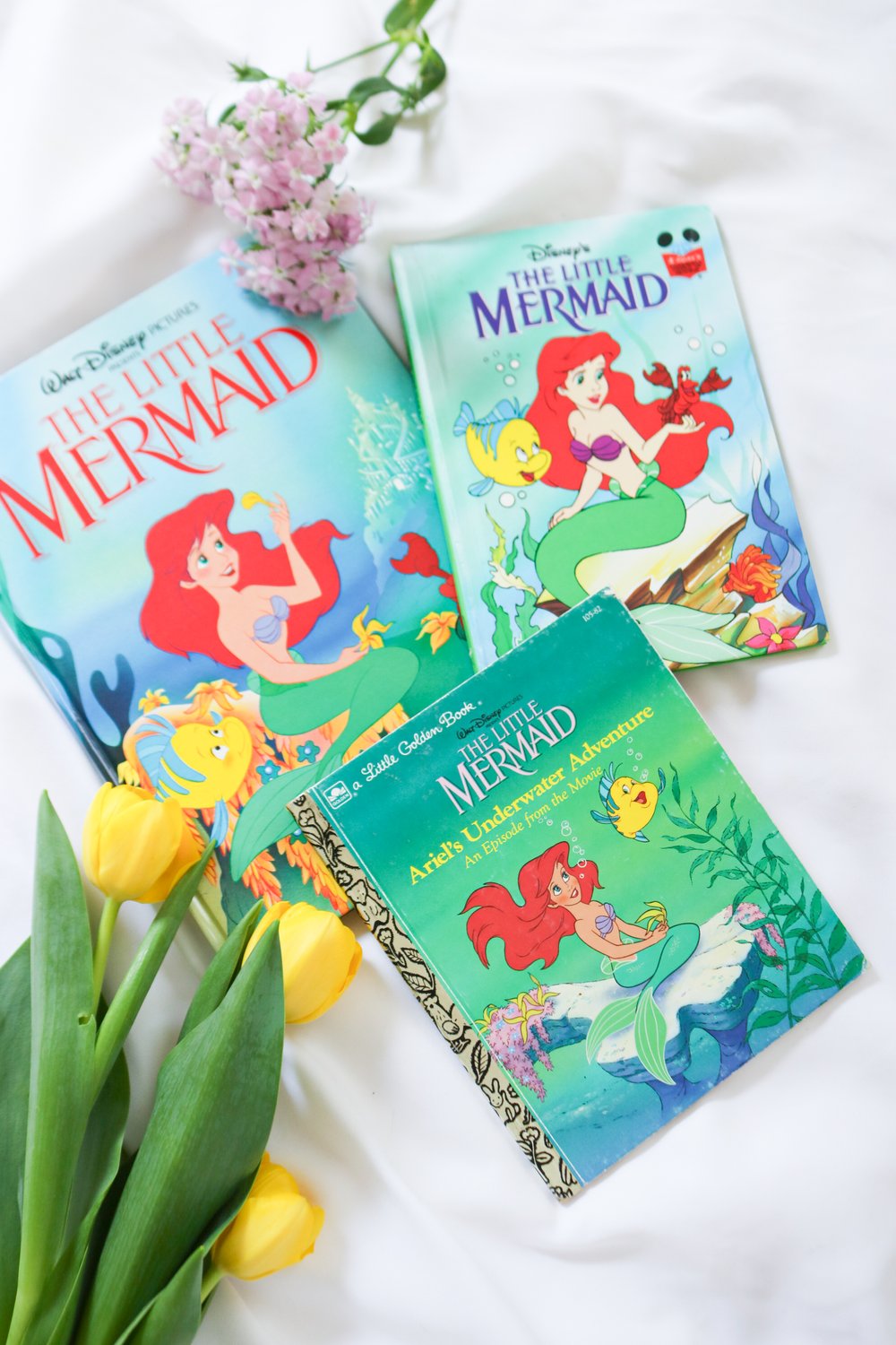 Vintage Disney Princess Little Mermaid Coffee Book Bundle - Set of 3