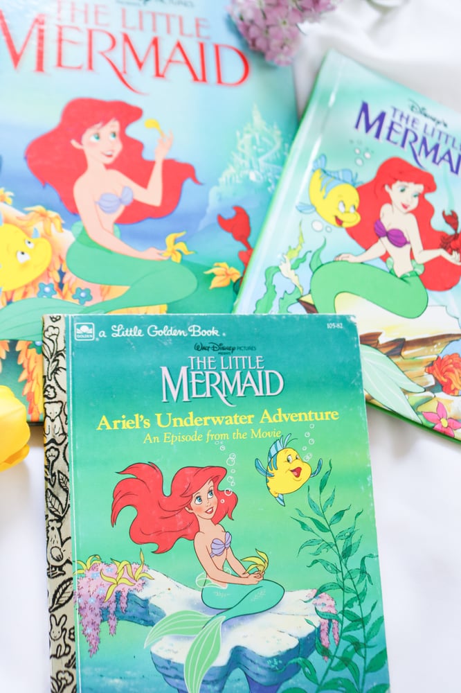 Image of Vintage Disney Princess Little Mermaid Coffee Book Bundle - Set of 3