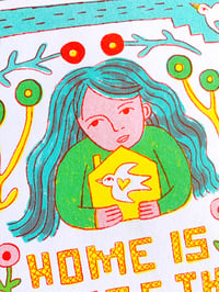 Image 2 of Home is Where the Heart is Print