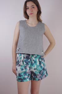 Image 2 of NINA --- short imprimé en lin