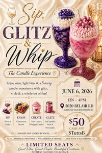 Sip, Glitz & Whip, June 6th.
