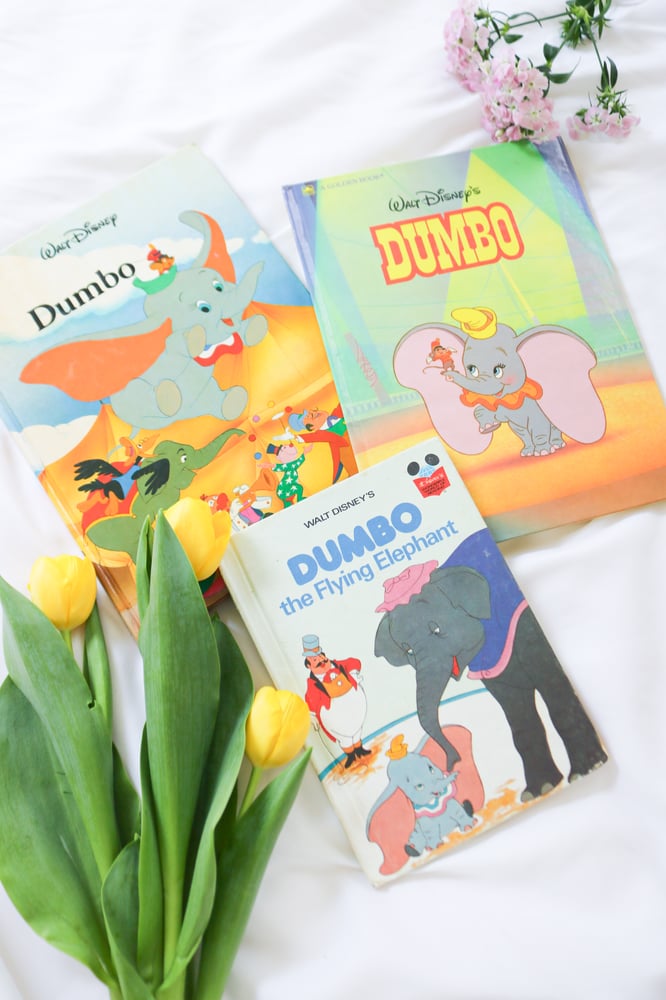 Image of Vintage Disney Dumbo Coffee Table Book Bundle - Set of 3