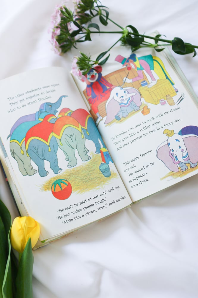 Image of Vintage Disney Dumbo Coffee Table Book Bundle - Set of 3