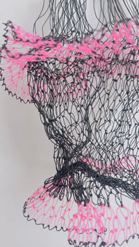 Image 4 of Mesh Bag : Black x Pink