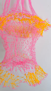 Image 2 of Mesh Bag : Pink x Yellow 
