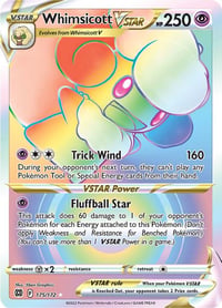 Whimsicott VSTAR (Secret) - SWSH09: Brilliant Stars - Near Mint