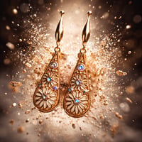Image 1 of GOLD AND SILVER DANGLES