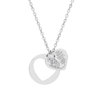Image 4 of Mother's Day Heart Cutout Necklace — Engraved Personalized Pendant