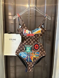 LV Swimsuit Brown 