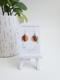 Image 2 of Sunset Agate Hexagons 