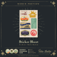 Image 1 of Stamp Sticker Sheet