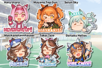 Image 2 of (PRE-ORDER) Vinyl Stickers - Umamusume 
