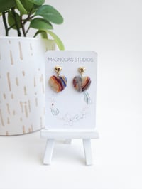 Image 2 of Sunset Agate Hearts 