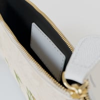 Image 5 of Mini Clutch Bag — “Progress Not Perfection” Sunflower Zip Pouch