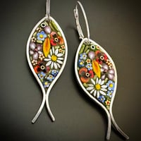 Image 1 of Flower Fish Earrings