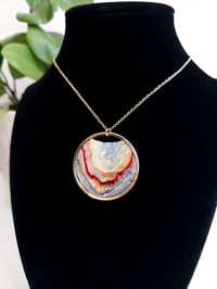 Image 2 of Sunset Agate Round Pendant (B)