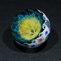 Image 3 of UV Fume Reticello Flower Murrini Marble