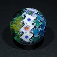 Image 6 of UV Fume Reticello Flower Murrini Marble