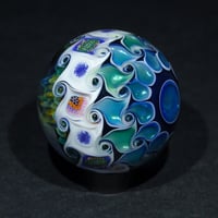 Image 7 of UV Fume Reticello Flower Murrini Marble