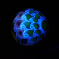 Image 8 of UV Fume Reticello Flower Murrini Marble