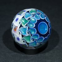 Image 9 of UV Fume Reticello Flower Murrini Marble