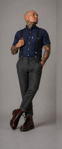 Image 1 of JEGGAE SHIRT 'CLASSIC-BLUE' MEN'S SHORT & LONG SLEEVE