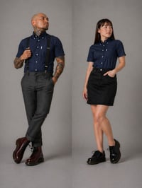 Image 2 of JEGGAE SHIRT 'CLASSIC-BLUE' MEN'S SHORT & LONG SLEEVE