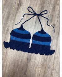 Image 3 of Blue Dream Crochet Ruffle Top