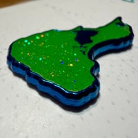 Image 3 of Block Island Enamel Pin Green Variant