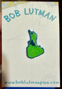 Image 5 of Block Island Enamel Pin Green Variant