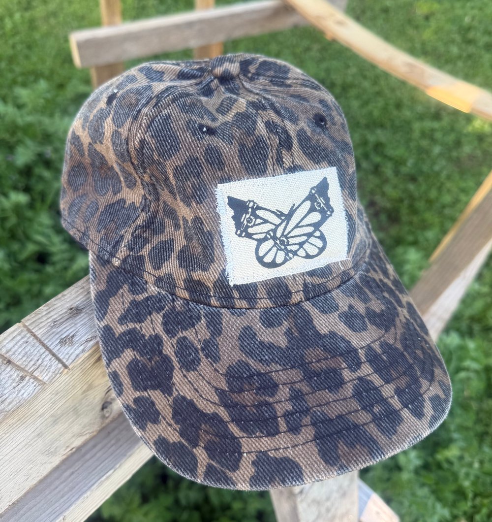 Image of Animal Print Dad Hat - Canvas Patch