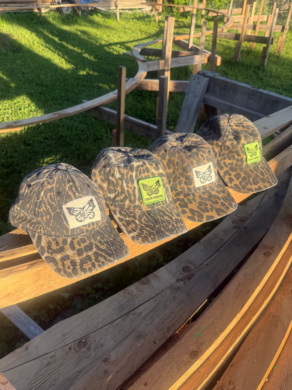 Image of Animal Print Dad Hat - Canvas Patch