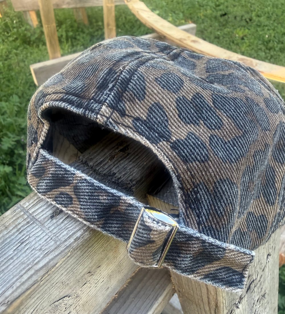 Image of Animal Print Dad Hat - Green Patch