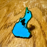Image 1 of Block Island Enamel Pin Blue Variant