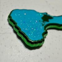 Image 3 of Block Island Enamel Pin Blue Variant