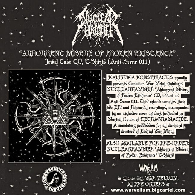 Nuclearhammer - Abhorrent Misery of Frozen Existence PRE-ORDER