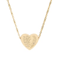 Image 2 of Mother's Day Heart Necklace — Engraved Pendant