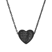 Image 5 of Mother's Day Heart Necklace — Engraved Pendant