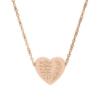 Image 6 of Mother's Day Heart Necklace — Engraved Pendant