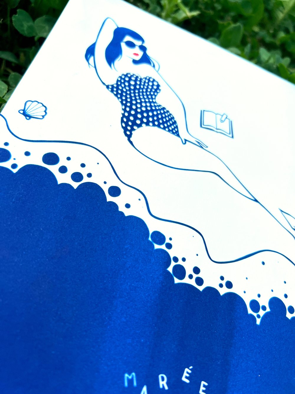 Image of « Marée montante » cyanotype + handmade watercolor