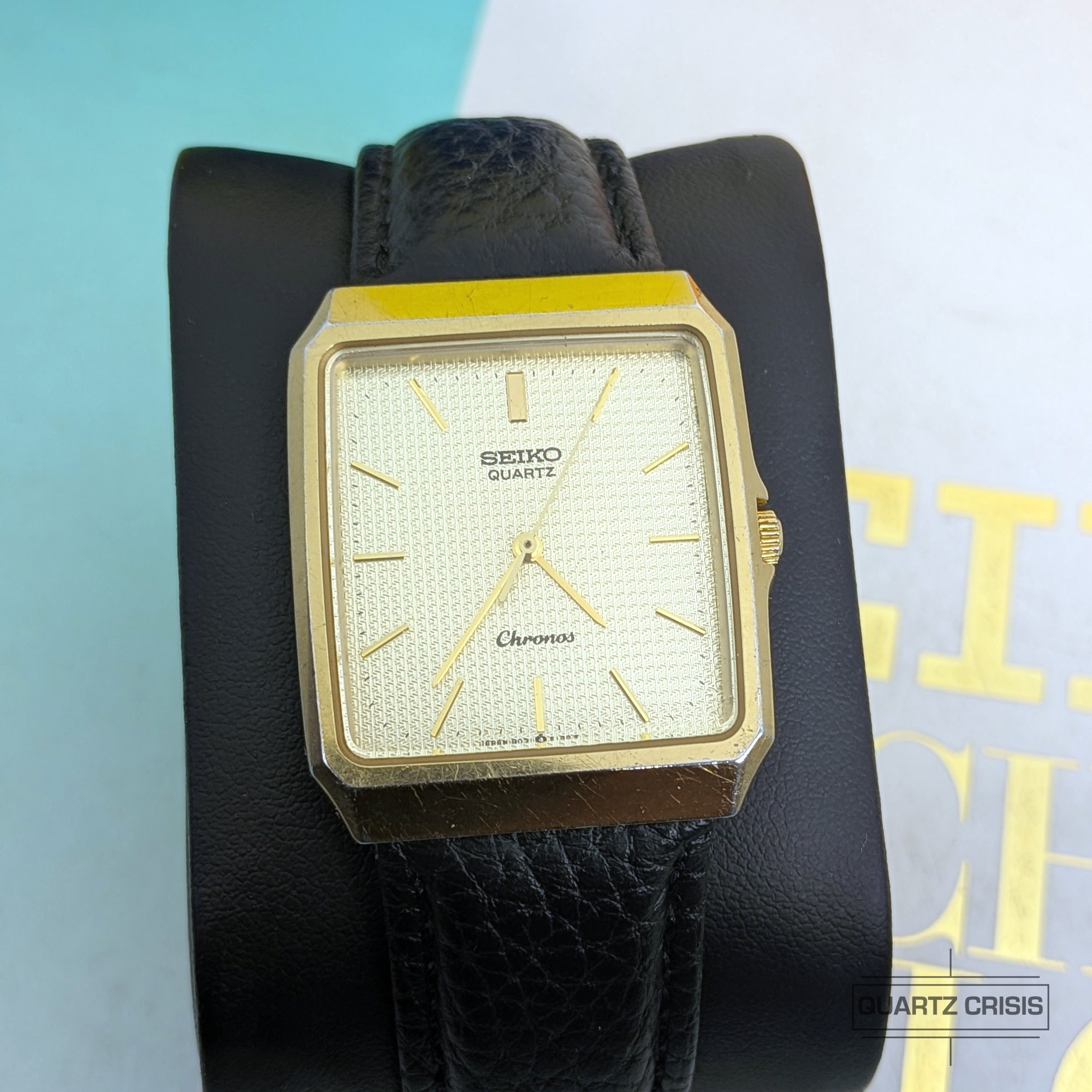 1985 Seiko Chronos Quartz 'Tank' Gold Dress Watch (9021-5220) | Quartz Crisis Timepieces 1985 Seiko Chronos Quartz 'Tank' Gold Dress Watch (9021-5220) | Quartz Crisis Timepieces