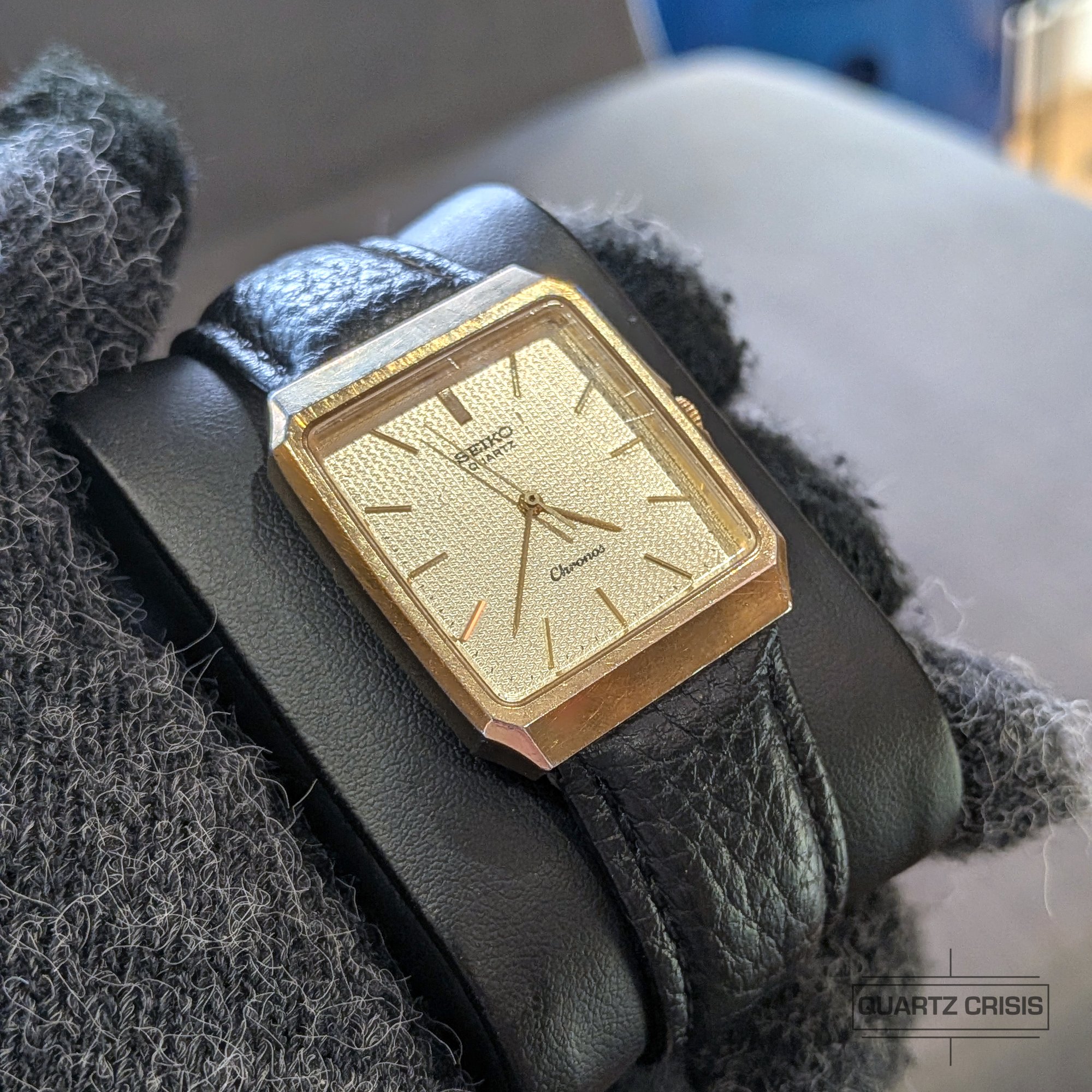 1985 Seiko Chronos Quartz 'Tank' Gold Dress Watch (9021-5220) | Quartz Crisis Timepieces 1985 Seiko Chronos Quartz 'Tank' Gold Dress Watch (9021-5220) | Quartz Crisis Timepieces