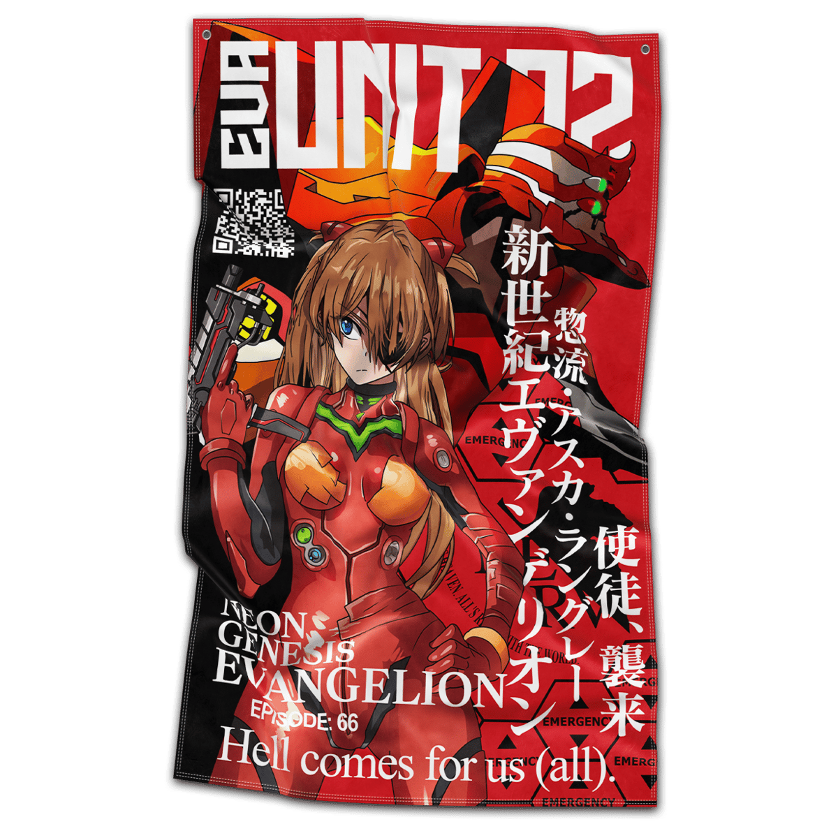 Image of Eva Unit-02 Flag